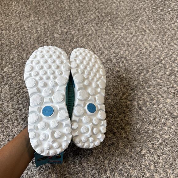 Skechers Go Walk Dazzle 2 Walking Shoes Teal Green Women Size 8.5 Slip On New - Picture 8 of 10